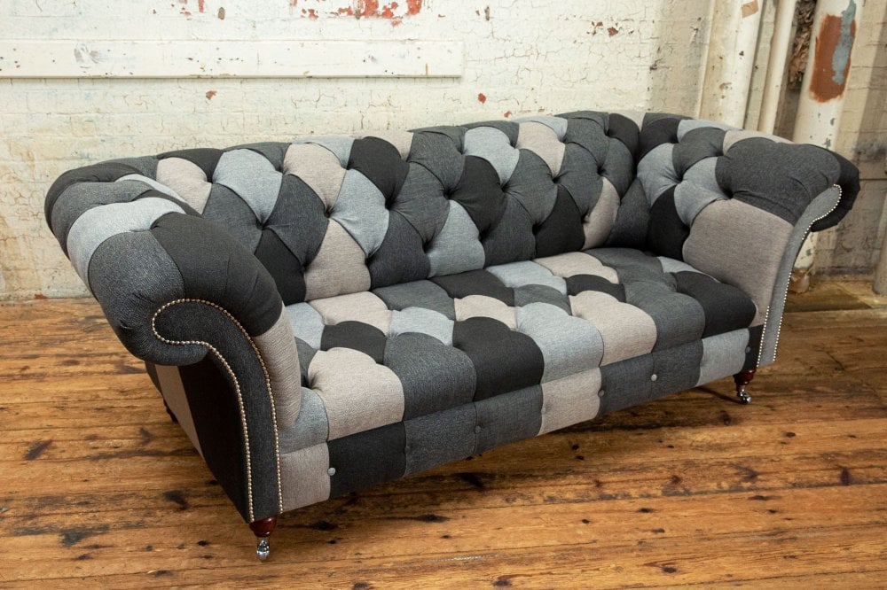 Brighton Patchwork Chesterfield Sofa