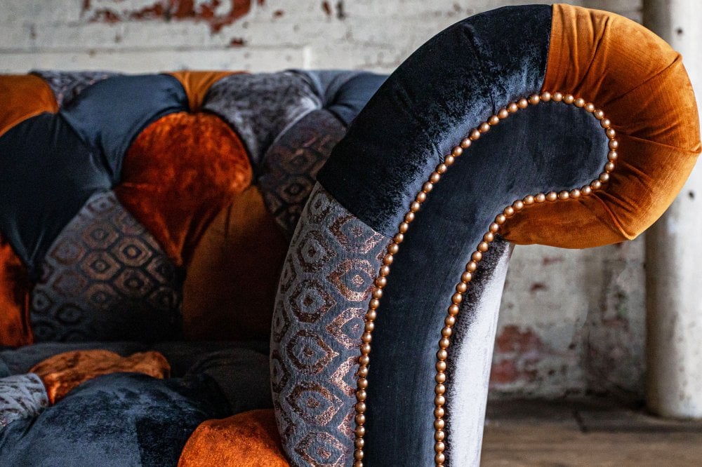 Camborne Patchwork Chesterfield Sofa