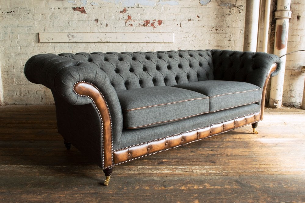 Conrad Chesterfield Sofa Available in all sizes and fabrics.