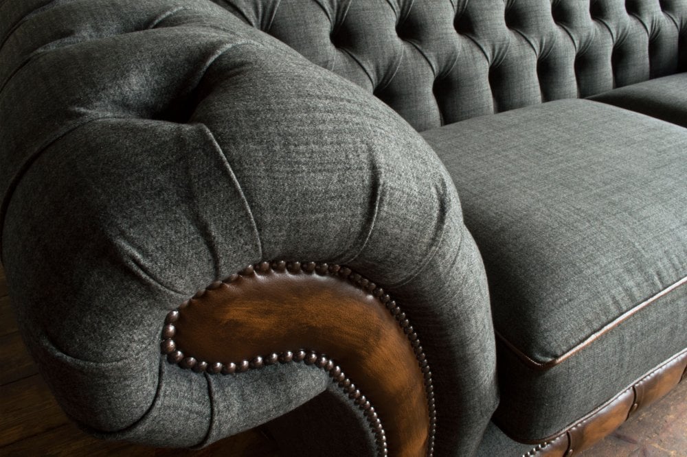 Conrad Chesterfield Sofa Available in all sizes and fabrics.