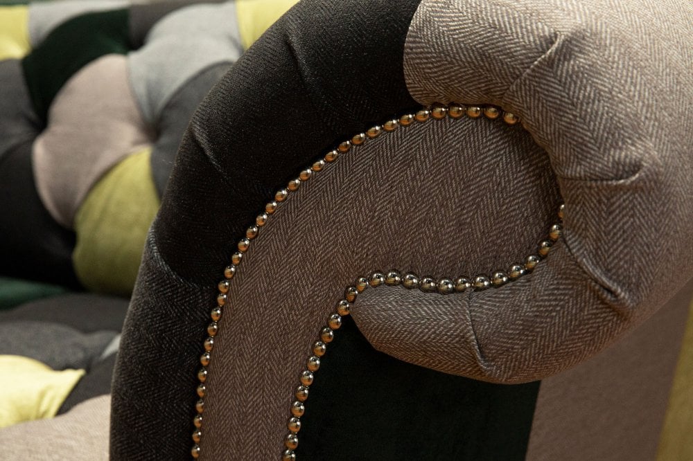 Kew Patchwork Chesterfield Sofa