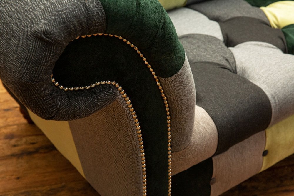 Kew Patchwork Chesterfield Sofa