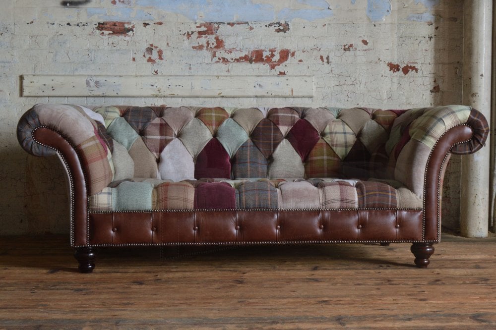 Lavenham Patchwork Chesterfield Sofa