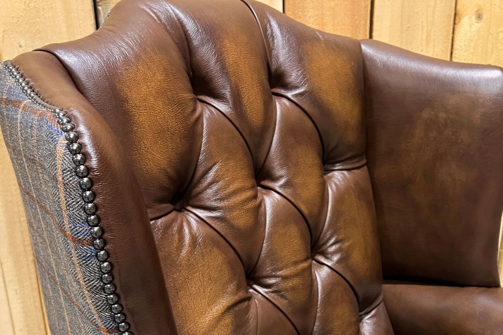Orkney Short Chesterfield Wing Chair