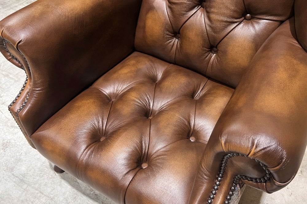 Orkney Short Chesterfield Wing Chair