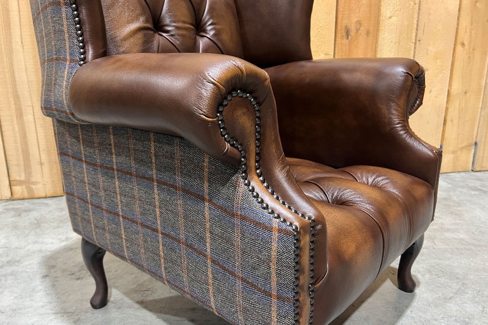Orkney Short Chesterfield Wing Chair