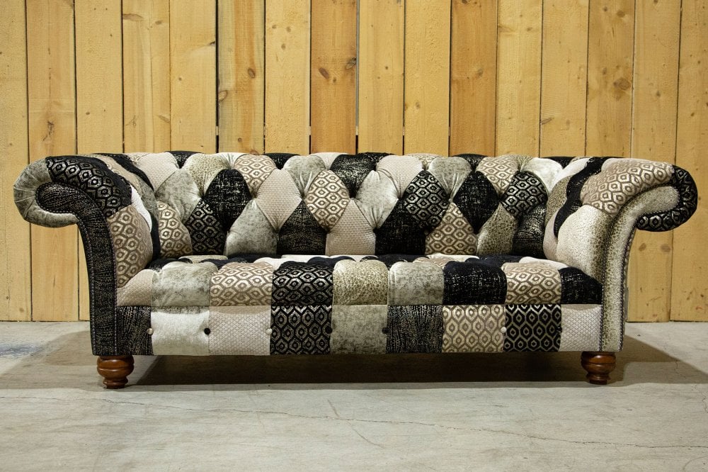 Rosslyn Patchwork Chesterfield Sofa