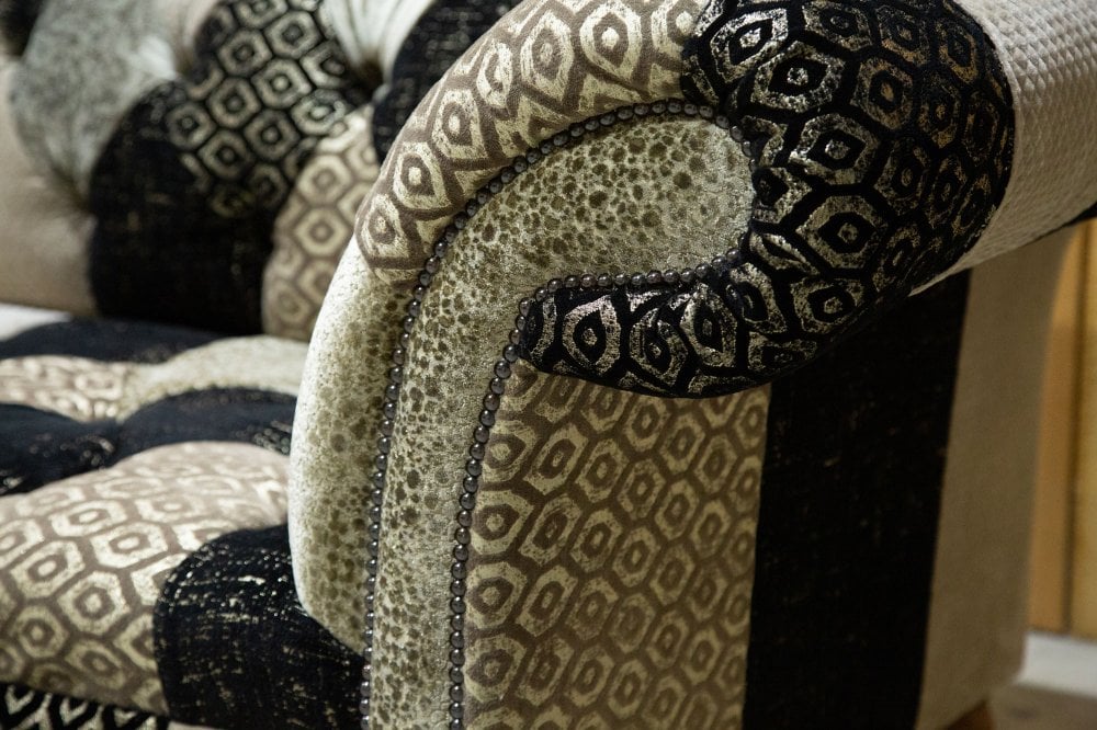 Rosslyn Patchwork Chesterfield Sofa