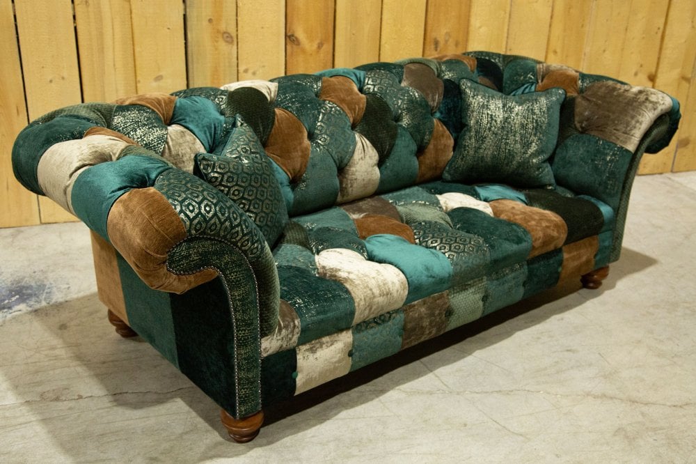 Sherwood Patchwork Chesterfield Sofa