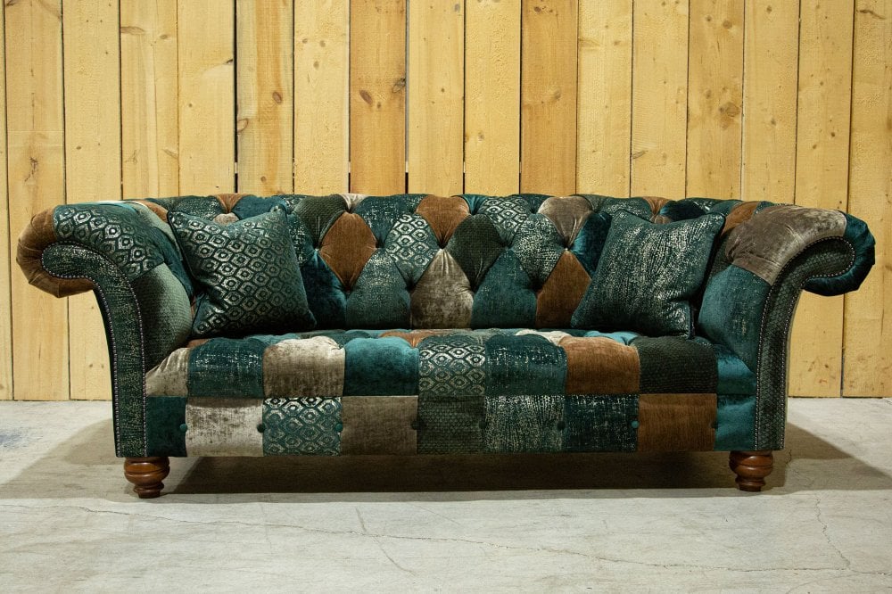 Sherwood Patchwork Chesterfield Sofa