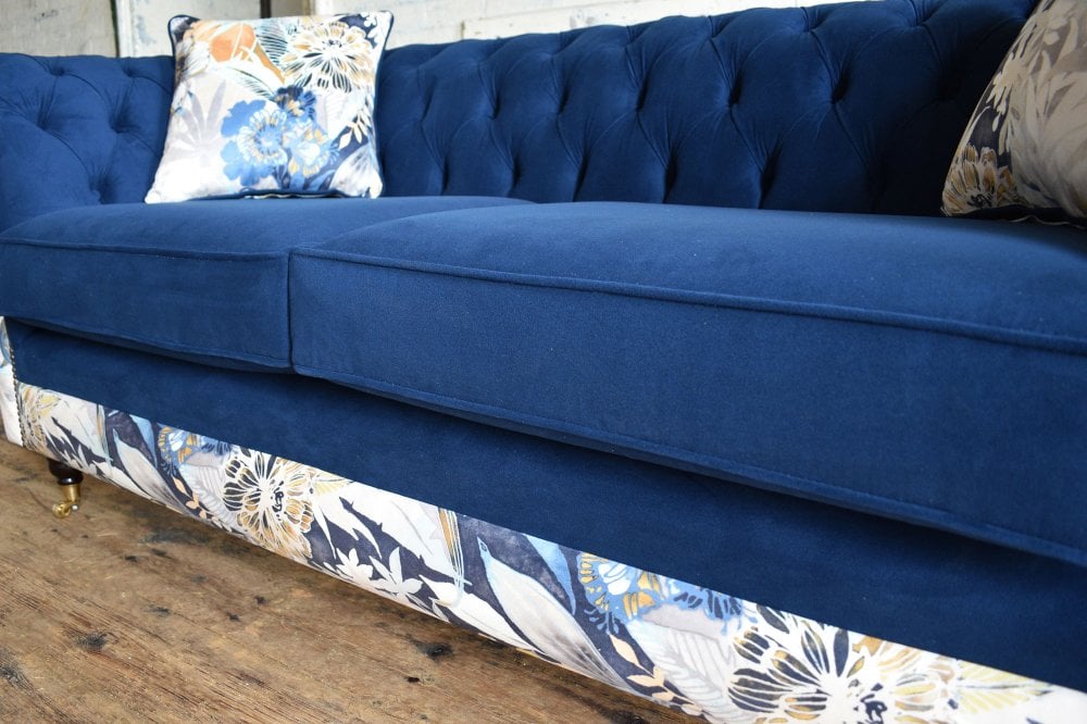 Welwyn Chesterfield Sofa Available in all sizes and selected fabric combinations.