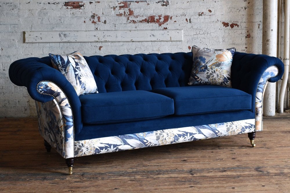 Welwyn Chesterfield Sofa Available in all sizes and selected fabric combinations.