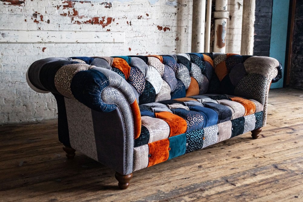 Weymouth Patchwork Chesterfield Sofa