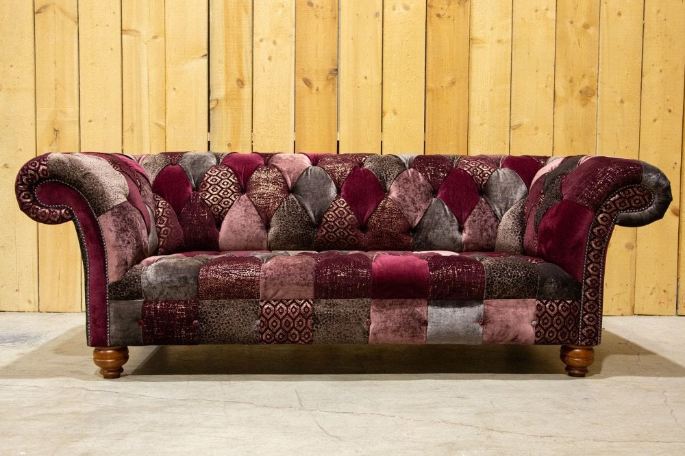 Claremont Patchwork Chesterfield Sofa