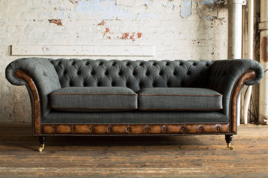 Conrad Chesterfield Sofa Available in all sizes and fabrics.