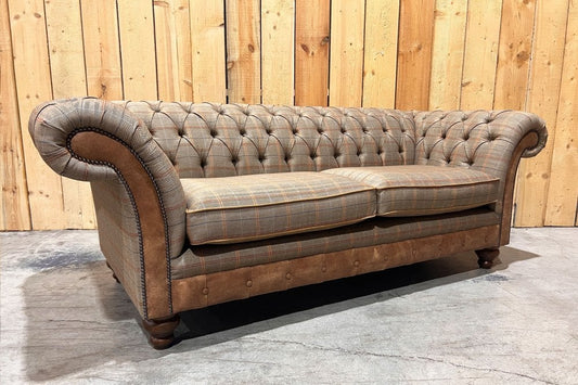 Conrad Chesterfield Sofa - Spruce Tweed