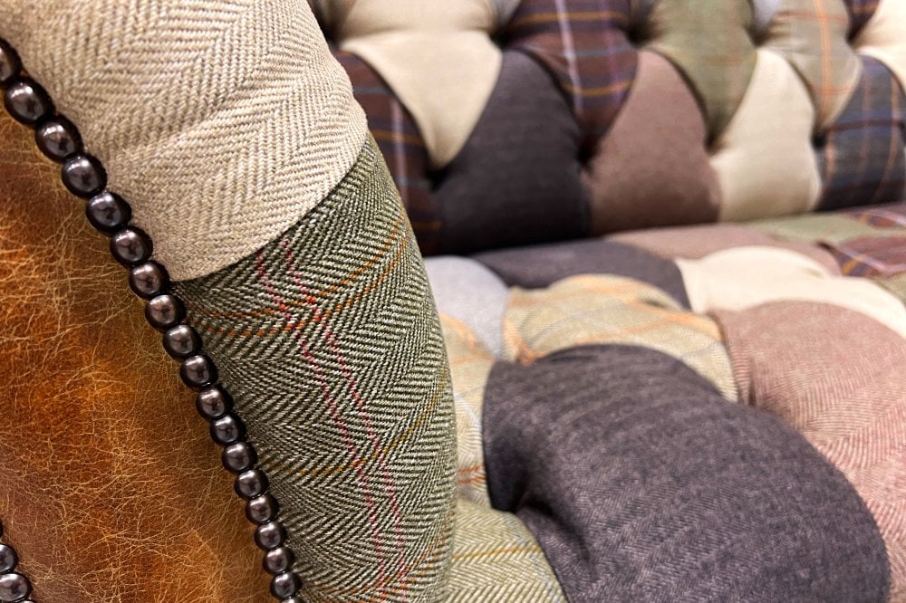 Highland Patchwork Chesterfield Sofa