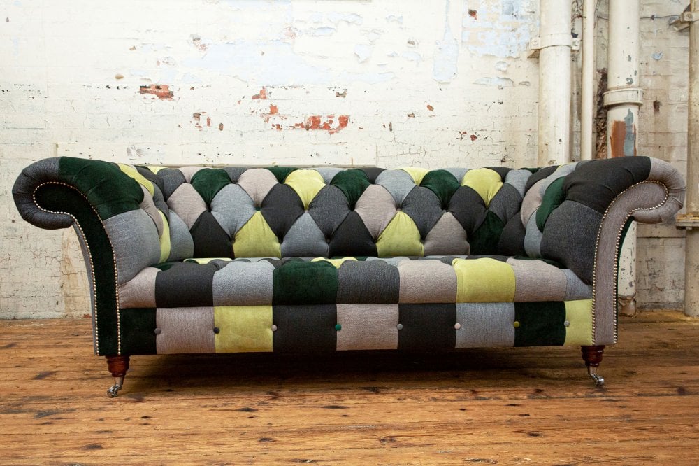 Kew Patchwork Chesterfield Sofa