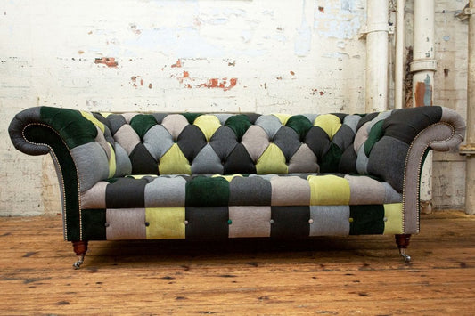 Kew Patchwork Chesterfield Sofa