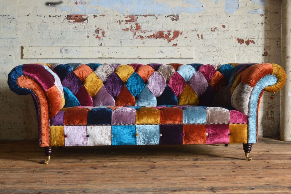 Windsor Patchwork Chesterfield Sofa