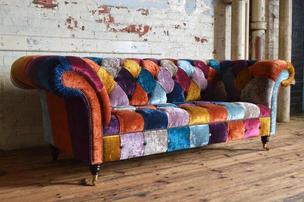 Windsor Patchwork Chesterfield Sofa