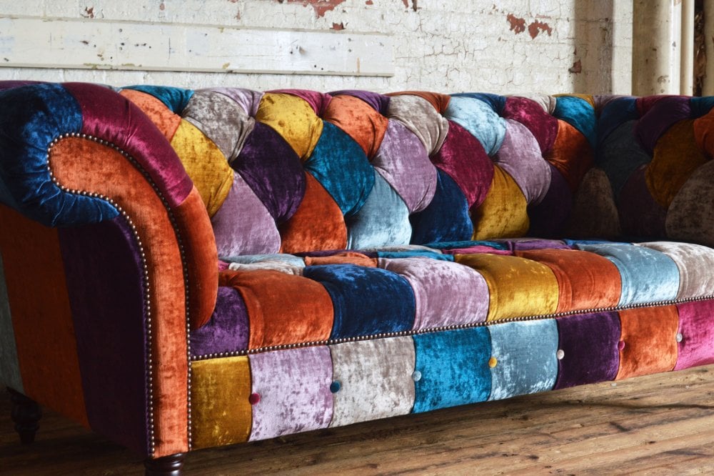 Windsor Patchwork Chesterfield Sofa