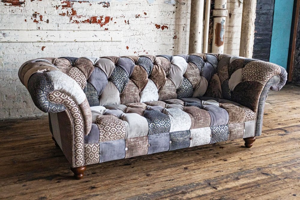 Wiston Patchwork Chesterfield Sofa